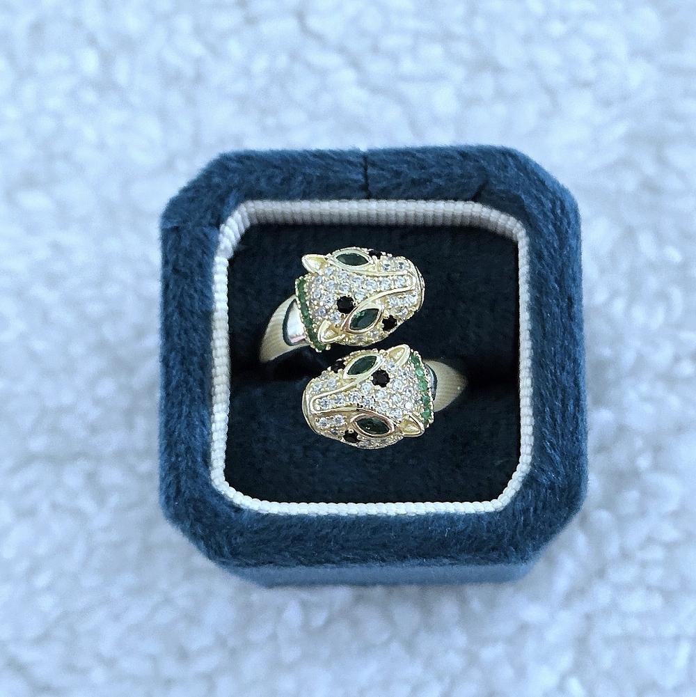 Neo Relique Double✌️ Leopard🐆 Head Bypass🔁 Ring💍